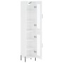 Hoher Schrank aus glänzend weißem Sperrholz 34,5x34x180 cm. von , Sideboards - Ref: Foro24-3199435, Preis: 117,96 €, Rabatt: %