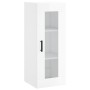 Hoher Schrank aus glänzend weißem Sperrholz 34,5x34x180 cm. von , Sideboards - Ref: Foro24-3199435, Preis: 117,96 €, Rabatt: %