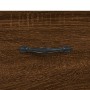 Tall brown oak plywood sideboard 69.5x34x180 cm by , Sideboards - Ref: Foro24-3190020, Price: 149,24 €, Discount: %