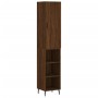 Aparador alto madera contrachapada roble marrón 34,5x34x180 cm de , Aparadores - Ref: Foro24-3199000, Precio: 104,34 €, Descu...