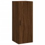 Aparador alto madera contrachapada roble marrón 34,5x34x180 cm de , Aparadores - Ref: Foro24-3199000, Precio: 104,34 €, Descu...