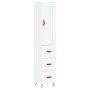 Hoher Schrank aus weißem Sperrholz, 34,5x34x180 cm. von , Sideboards - Ref: Foro24-3200169, Preis: 117,91 €, Rabatt: %