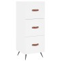 Hoher Schrank aus weißem Sperrholz, 34,5x34x180 cm. von , Sideboards - Ref: Foro24-3200169, Preis: 117,91 €, Rabatt: %