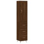 Aparador alto madera contrachapada roble marrón 34,5x34x180 cm de , Aparadores - Ref: Foro24-3200176, Precio: 117,55 €, Descu...