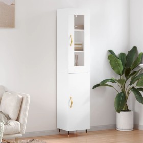 Hoher Schrank aus weißem Sperrholz, 34,5x34x180 cm. von , Sideboards - Ref: Foro24-3199153, Preis: 102,73 €, Rabatt: %