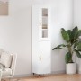 Aparador alto madera contrachapada blanco 34,5x34x180 cm de , Aparadores - Ref: Foro24-3199153, Precio: 102,64 €, Descuento: %