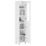 Aparador alto madera contrachapada blanco 34,5x34x180 cm de , Aparadores - Ref: Foro24-3199153, Precio: 102,64 €, Descuento: %