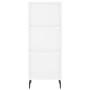 Hoher Schrank aus weißem Sperrholz, 34,5x34x180 cm. von , Sideboards - Ref: Foro24-3200337, Preis: 95,03 €, Rabatt: %