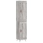 Aparador alto madera contrachapada gris Sonoma 34,5x34x180 cm de , Aparadores - Ref: Foro24-3200431, Precio: 101,18 €