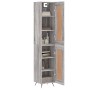 Aparador alto madera contrachapada gris Sonoma 34,5x34x180 cm de , Aparadores - Ref: Foro24-3200431, Precio: 101,18 €