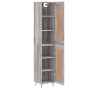 Aparador alto madera contrachapada gris Sonoma 34,5x34x180 cm de , Aparadores - Ref: Foro24-3200431, Precio: 101,18 €