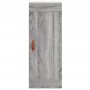 Aparador alto madera contrachapada gris Sonoma 34,5x34x180 cm de , Aparadores - Ref: Foro24-3200431, Precio: 101,18 €