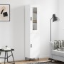 Hoher Schrank aus weißem Sperrholz, 34,5x34x180 cm. von , Sideboards - Ref: Foro24-3199185, Preis: 112,22 €, Rabatt: %