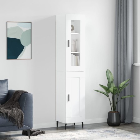 Hoher Schrank aus weißem Sperrholz, 34,5x34x180 cm. von , Sideboards - Ref: Foro24-3199505, Preis: 105,77 €, Rabatt: %