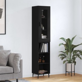 Schwarzer Sperrholz-Schrank 34,5x34x180 cm von , Sideboards - Ref: Foro24-3199378, Preis: 100,59 €, Rabatt: %