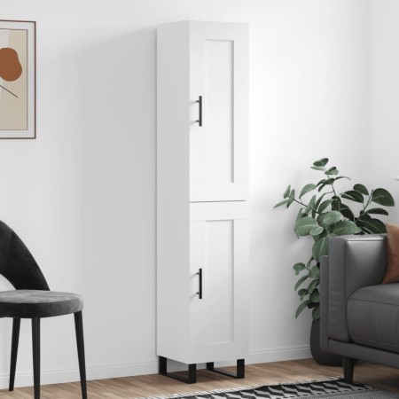 Hoher Schrank aus weißem Sperrholz, 34,5x34x180 cm. von , Sideboards - Ref: Foro24-3200473, Preis: 106,73 €, Rabatt: %