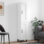 Aparador alto madera contrachapada blanco 34,5x34x180 cm de , Aparadores - Ref: Foro24-3200473, Precio: 106,65 €, Descuento: %