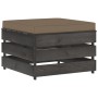 Gartenmöbel 3-teilig mit grau imprägniertem Holz und Kissen. von , Gartensets - Ref: Foro24-3068188, Preis: 248,88 €, Rabatt: %