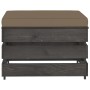 Gartenmöbel 3-teilig mit grau imprägniertem Holz und Kissen. von , Gartensets - Ref: Foro24-3068188, Preis: 248,88 €, Rabatt: %