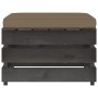 3-piece garden furniture set with gray impregnated wood cushions by , Garden sets - Ref: Foro24-3068188, Price: 248,88 €, Dis...