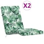 Cojines para tumbona 2 uds tela Oxford estampado de hojas de , Cojines para sillas y sofás - Ref: Foro24-361996, Precio: 61,7...