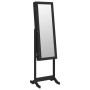 Floor mirror with jewelry cabinet and black LED lights by , Mirrors - Ref: Foro24-353260, Price: 126,88 €, Discount: %
