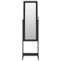Floor mirror with jewelry cabinet and black LED lights by , Mirrors - Ref: Foro24-353260, Price: 126,88 €, Discount: %