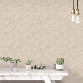 Noordwand Evergreen Wicker Naturbeige Tapete von Noordwand, Bemaltes Papier - Ref: Foro24-434283, Preis: 31,94 €, Rabatt: %