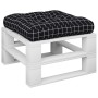 Cushion for pallets, black checkered fabric, 50x50x12 cm by , Cushions for chairs and sofas - Ref: Foro24-360441, Price: 22,8...