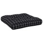 Kissen für Paletten, kariertes schwarzes Gewebe, 50x50x12 cm. von , Kissen für Stühle und Sofas - Ref: Foro24-360441, Preis: ...