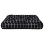 Kissen für Paletten, kariertes schwarzes Gewebe, 50x50x12 cm. von , Kissen für Stühle und Sofas - Ref: Foro24-360441, Preis: ...