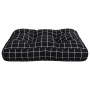 Kissen für Paletten, kariertes schwarzes Gewebe, 50x50x12 cm. von , Kissen für Stühle und Sofas - Ref: Foro24-360441, Preis: ...