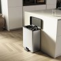 Curver Doppelpedal-Abfalleimer Deco Silber 26L+26L von , Recyclingbehälter - Ref: Foro24-442067, Preis: 88,79 €, Rabatt: %