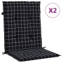 Kissen für Stühle mit niedriger Rückenlehne, 2 Stück, schwarz kariertem Stoff. von , Kissen für Stühle und Sofas - Ref: Foro2...