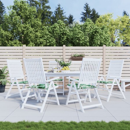 Stuhlkissen 6 Stück Stoff mit Blattmuster 50x50x3 cm von , Kissen für Stühle und Sofas - Ref: Foro24-361070, Preis: 48,13 €, ...