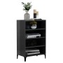 Glänzender grauer Sperrholz-Schrank 57x35x90 cm von vidaXL, Sideboards - Ref: Foro24-806138, Preis: 54,06 €, Rabatt: %
