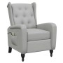 Sillón de masaje reclinable de tela gris claro de , Sillones de masaje eléctricos - Ref: Foro24-329352, Precio: 242,74 €