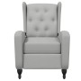 Sillón de masaje reclinable de tela gris claro de , Sillones de masaje eléctricos - Ref: Foro24-329352, Precio: 242,74 €