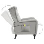 Sillón de masaje reclinable de tela gris claro de , Sillones de masaje eléctricos - Ref: Foro24-329352, Precio: 242,74 €