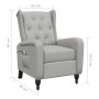 Sillón de masaje reclinable de tela gris claro de , Sillones de masaje eléctricos - Ref: Foro24-329352, Precio: 242,74 €