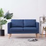 Zweiplätziges Sofa aus blauem Stoff. von , Sofas - Ref: Foro24-281355, Preis: 304,24 €, Rabatt: %