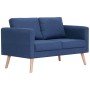 Zweiplätziges Sofa aus blauem Stoff. von , Sofas - Ref: Foro24-281355, Preis: 304,24 €, Rabatt: %