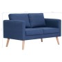 Sofá de 2 plazas de tela azul de , Sofás - Ref: Foro24-281355, Precio: 304,07 €