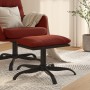 Footrest made of fabric and synthetic leather in wine color, measuring 60x60x36 cm. by , Ottomans - Ref: Foro24-341604, Price...
