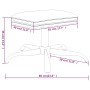 Footrest made of fabric and synthetic leather in wine color, measuring 60x60x36 cm. by , Ottomans - Ref: Foro24-341604, Price...