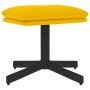 Mustard yellow velvet footrest 60x60x36 cm by , Ottomans - Ref: Foro24-341633, Price: 48,87 €, Discount: %
