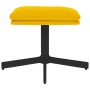 Mustard yellow velvet footrest 60x60x36 cm by , Ottomans - Ref: Foro24-341633, Price: 48,87 €, Discount: %