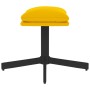Mustard yellow velvet footrest 60x60x36 cm by , Ottomans - Ref: Foro24-341633, Price: 48,87 €, Discount: %