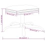 Fußstütze aus hellem grauem Stoff und Kunstleder 60x60x36 cm von , Osmanen - Ref: Foro24-341596, Preis: 38,62 €, Rabatt: %