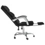 Silla de oficina reclinable cuero sintético negro de , Sillas de oficina - Ref: Foro24-349629, Precio: 117,45 €, Descuento: %